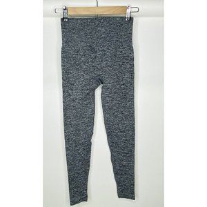 Elite Eleven Womens Leggings Sz XS Gray/Charcoal High Waist Ribbed Seamless NEW